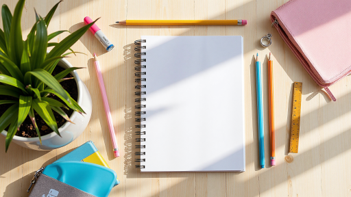 学习方法主题文章封面,包含书本、笔记、思维导图等教育元素,明亮背景