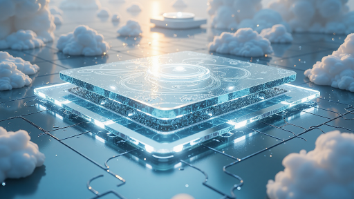 科技趋势分析文章封面,包含数字化、人工智能、云计算等科技元素,现代科技背景